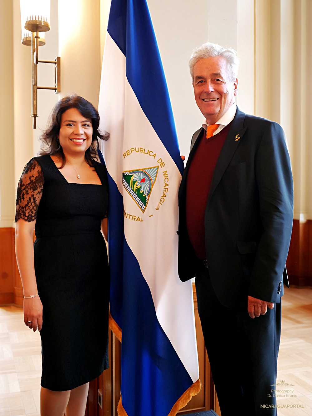 Nicaragua: S.E. Karla Luzette Beteta Brenes Botschafterin in Berlin und Dr. Horst Engler-Hamm Honorarkonsul